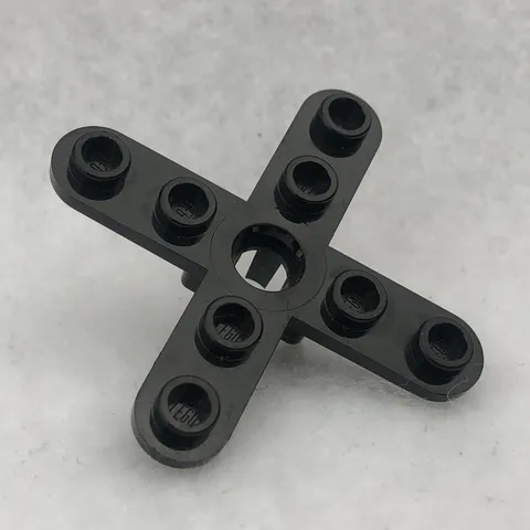 LEGO 2479 Black Propeller 4 Blade 5 Diameter W/ Rounded Ends & Open Hub (x1)