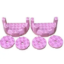 LEGO DUPLO Replacement Pink Castle Block Parts Cinderellas Castle #6154