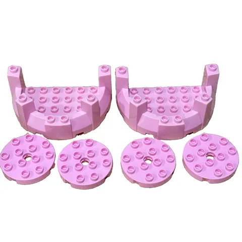 LEGO DUPLO Replacement Pink Castle Block Parts Cinderellas Castle #6154