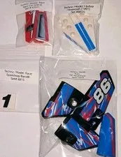 Lego Decorated Parts ~ (9) Sticker Pieces For Technic Model Sets 