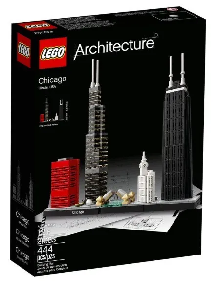 LEGO Architecture 21033 Chicago Skyline USA Landmark 444pcs Building Set