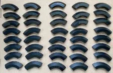 LEGO Part 76795 (Qty 40) Round Corner Brick 5x5 with Slope 45 in Black NEW