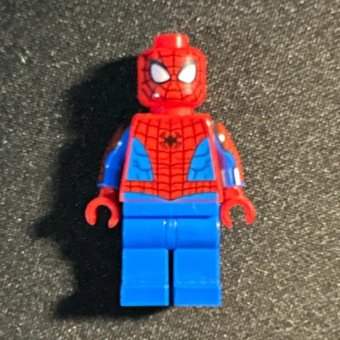 LEGO Spider-Man Minifigure Red & Blue Suit Superhero Character, 1 Piece