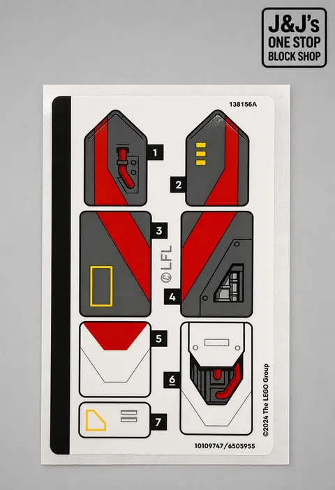 LEGO® Star Wars 75388 Jedi Bob’s Starfighter STICKER SHEET ONLY - BRAND NEW
