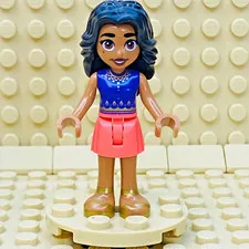 LEGO® Minifig Adi minifigure minidoll [frnd573] Friend Coral Skirt Dark Purple