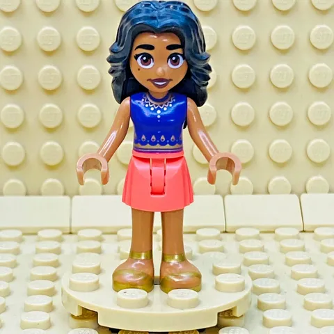 LEGO® Minifig Adi minifigure minidoll [frnd573] Friend Coral Skirt Dark Purple
