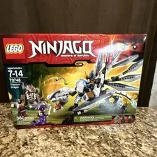 (New In Open Box) LEGO NINJAGO Masters of Spinjitzu Titanium Dragon 70748