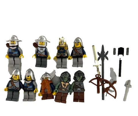 LEGO Minifigure Castle dwarf troll Crown Knight Lot Set Bulk Sale