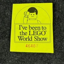 I've Been To The LEGO World Show - Vintage 1980s Promotional Sticker - RARE!
