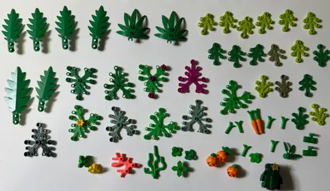 LEGO Lot Pieces Of  Foliage Mix Plants Leaves And More