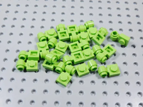 LEGO Lot of 20 Lime Green 1x1 Modified Plates w/ Light Clip BR