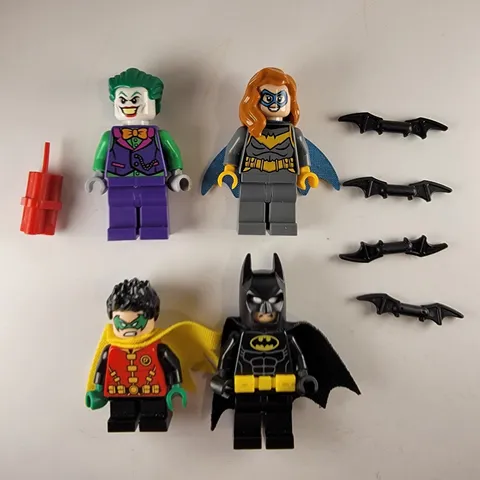 LEGO DC BATMAN BATGIRL JOKER ROBIN 4 MINIFIG LOOSE FIGURE LOT 76272 76122 76159