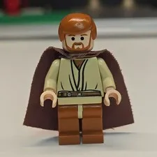 LEGO Obi-Wan Kenobi (Dark Orange Legs) 7255 sw0135 Minifig Complete