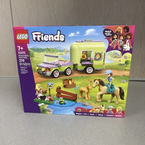 LEGO Friends 42695 Horse & Baby Foal Trailer New in Box 279 pcs