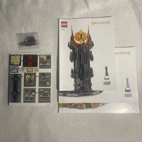 LEGO Lord of The Rings Barad-dur Sticker Sheet&Instruction Manual + Extra Parts
