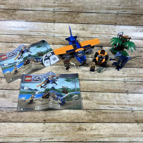 LEGO Jurassic World: Velociraptor: Biplane Rescue Mission (75942) 100% COMPLETE