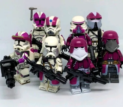 Star Wars Purple 21st Custom Nova Corp Galactic 8 Armored Clone Trooper - Lego
