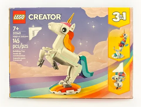 LEGO - CREATOR - Magical Unicorn 3-in-1 / 31140 / Ages 7+ / 145 Pcs. / NEW