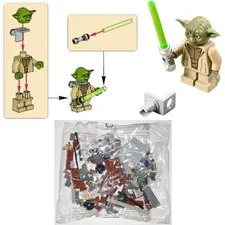 LEGO Yoda minifigure + lightsaber NEW UNBUILT jedi 75017 75142 75233 75255 75168