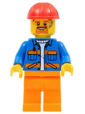 LEGO: Blue Jacket Orange Stripes Helmet (cty1161)
