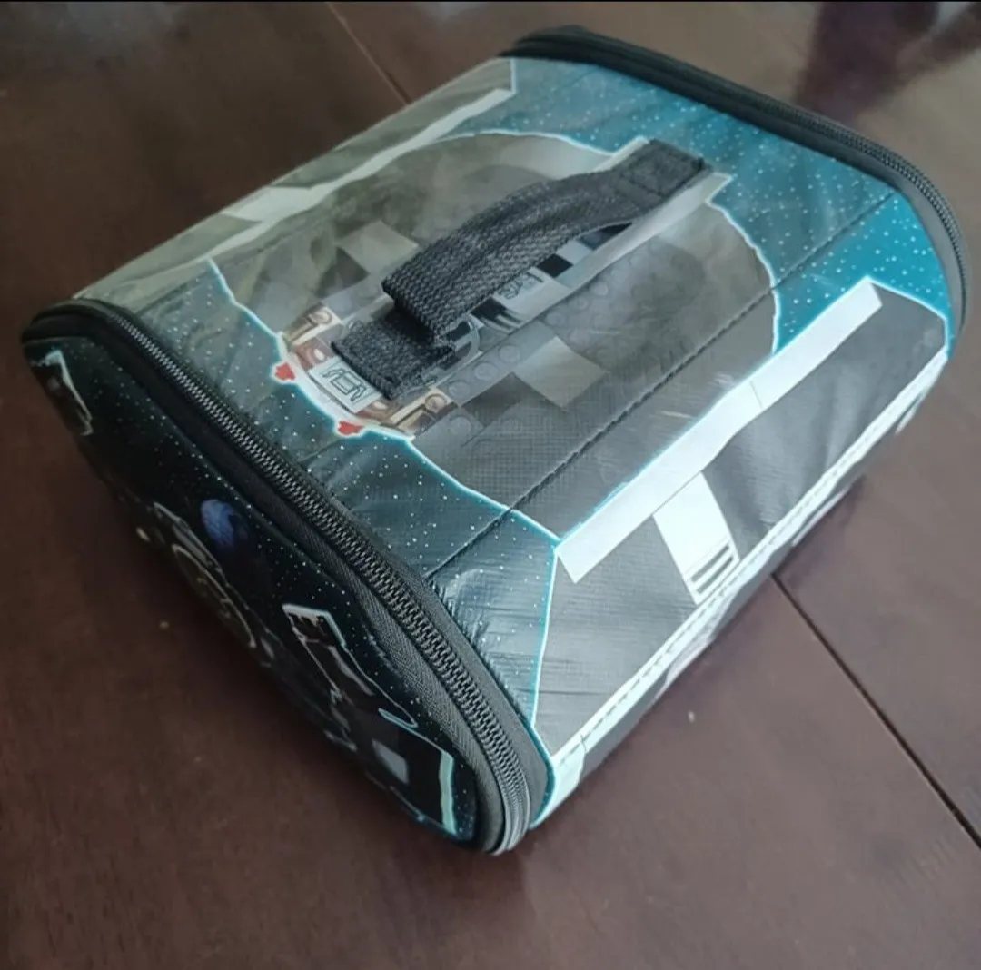 Lego Star Wars ZipBin Storage Carry Case Play May Tie Fighter Bag Zipper Carrier