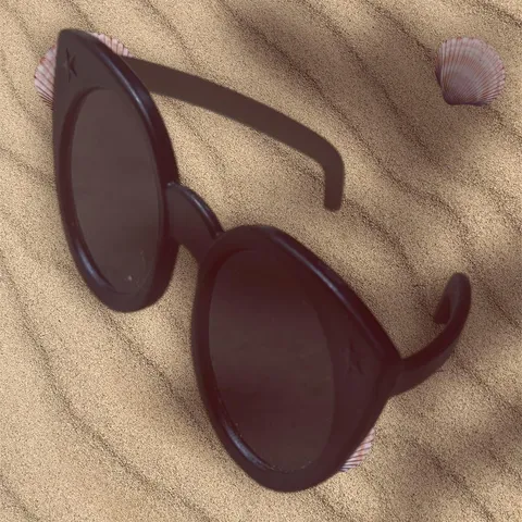 Barbie Doll BLACK Small Glasses Sunglasses Shades Ken Clone Bratz