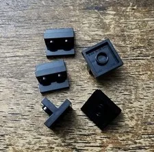 LEGO Black Bracket 2 x 2 - 1 x 2 Centered. QTY 5. Part No. 41682