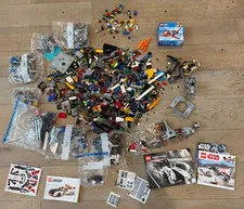 🔥🔥Legos 9+ pounds  minifigures mclaren star wars batman sealed 60177 and bags