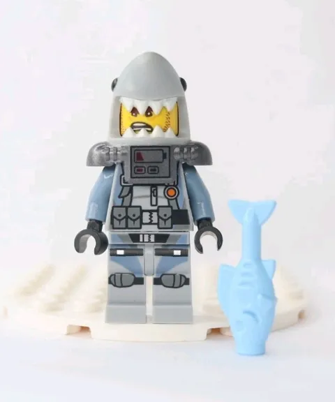 Lego Ninjago Shark Army Great White Minifigure njo0362 njo362 10739