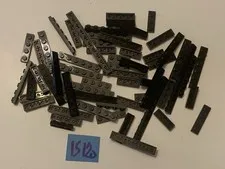 Lego Parts Lot Black Plates Bulk
