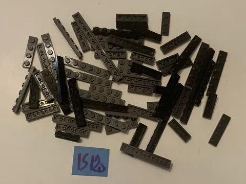 Lego Parts Lot Black Plates Bulk