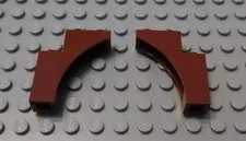 LEGO Lot of 2 Reddish Brown 1x3x3 Arch Brick Pieces