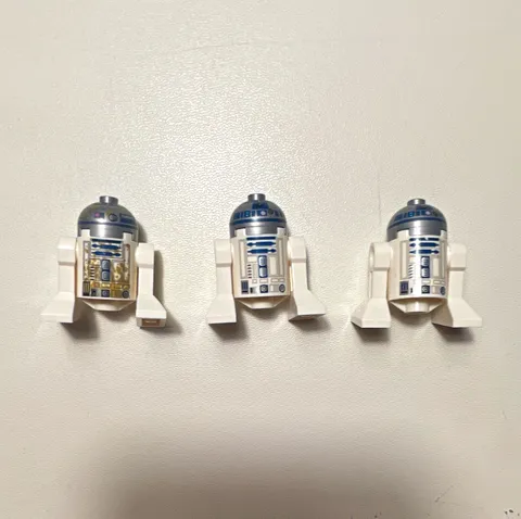 LEGO Star Wars R2-D2 Droid Minifigure Lot of 3