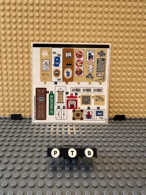 Genuine New LEGO Sticker Sheet 76108 Sanctum Sanctorum Showdown