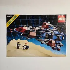 LEGO Instruction Manual 6986 Space Mission Commander Legoland 1989 Vintage Space