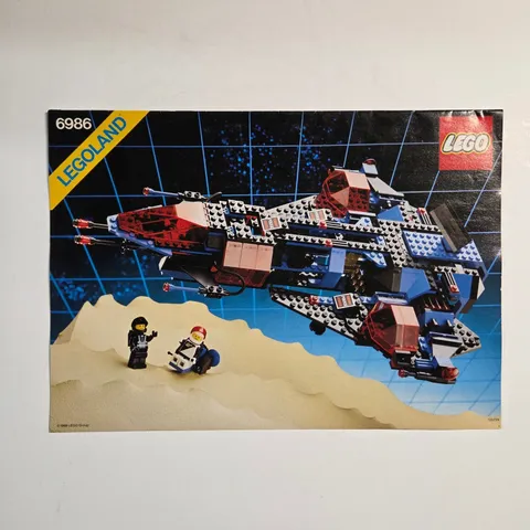 LEGO Instruction Manual 6986 Space Mission Commander Legoland 1989 Vintage Space