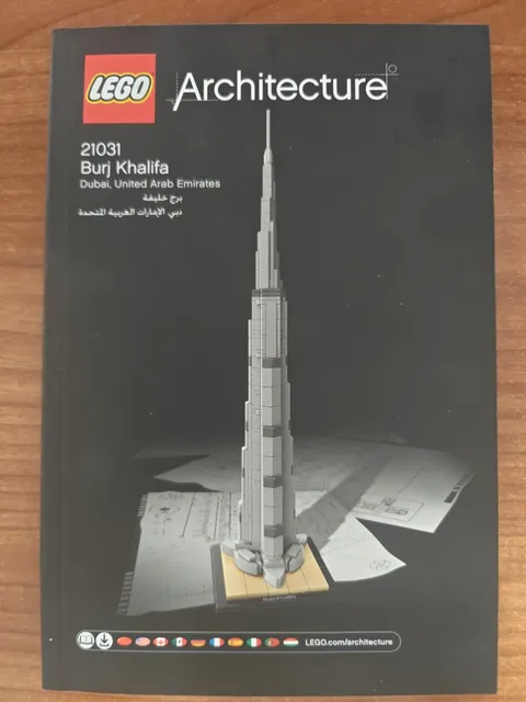 Lego Architecture - Burj Khalifa - 21031 - BOOKLET ONLY!