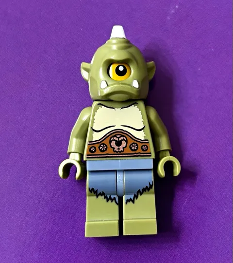 LEGO Cyclops Monster Minifigure with Olive Green Helmet/Headpiece - MISSING CLUB