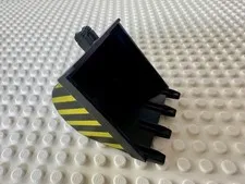 LEGO Technic Digger Bucket 8 x 10 with Black and Yellow Danger Stripes 2951pb03