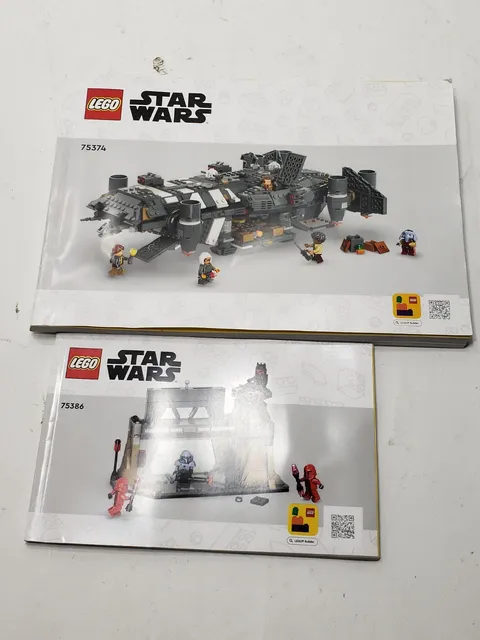 Lego Star Wars Instruction Manuals Lot 75374 & 75386 Booklets Only Genuine