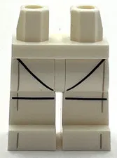 Lego New White Minifigure Pants Legs Leotard Outline Piece