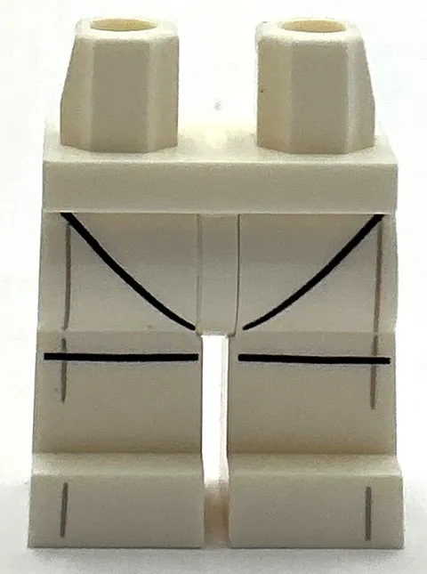 Lego New White Minifigure Pants Legs Leotard Outline Piece