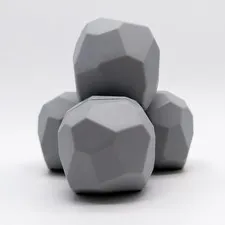 LEGO DUPLO 4x Rocks Brick Boulders Construction Site Zoo Knights Catapult Grey 65870