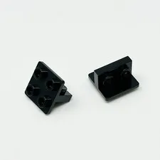 7674 LEGO Parts Bracket 1x2 - 2x2 Centered Inverted BLACK (2)