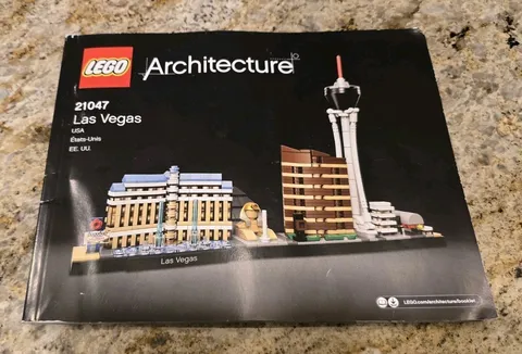 LEGO Architecture 21047 Las Vegas Instruction Manual Book Only Booklet Only