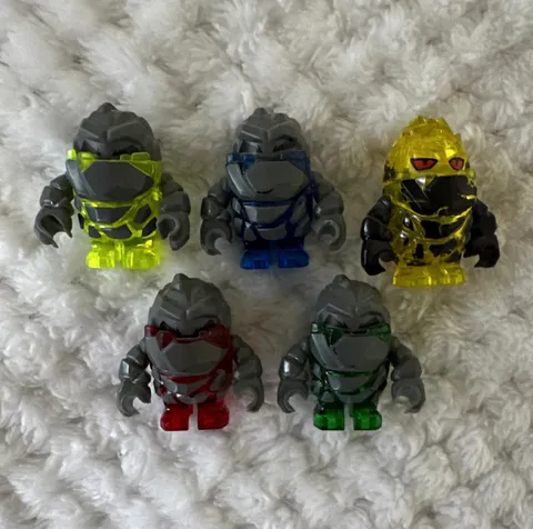 LEGO Power Miners Rock Monster Minifigure Lot of 5 Rock/Crystal Armor