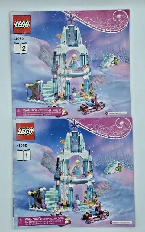 LEGO Disney Frozen Elsa's Sparkling Ice Castle 41062 INSTRUCTIONS ONLY Book 1&2