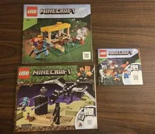Lego Minecraft Instruction Manuals ONLY Lot Of 3 21171 21151 21162