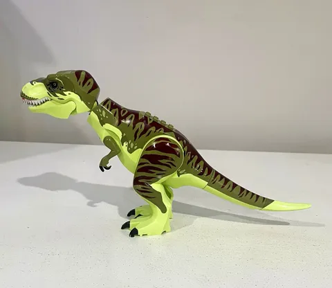 LEGO Jurassic World T-Rex Dinosaur TRex09 Olive Green Dark Red Stripes 76944