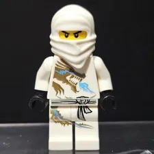 LEGO Ninjago ZANE DX Minifigure White Dragon Suit from 2260 AUTHENTIC njo0018